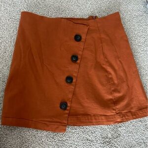 Burnt orange skirt